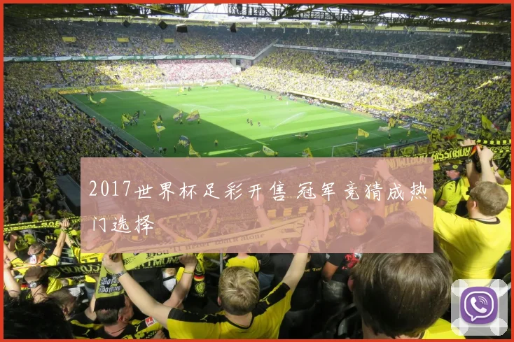 2017世界杯足彩开售 冠军竞猜成热门选择