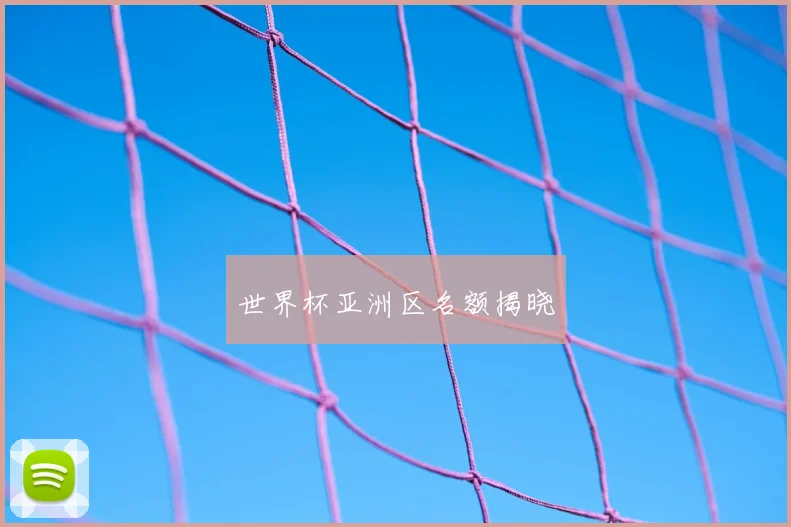 世界杯亚洲区名额揭晓