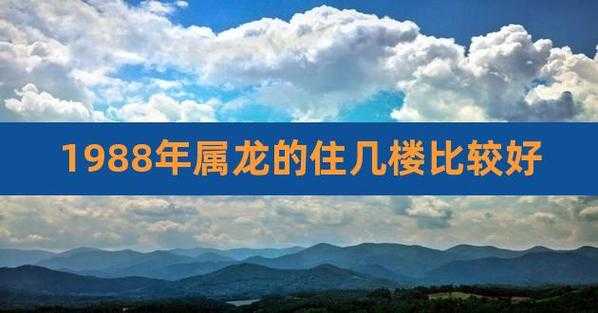 88年属龙吉祥楼层：88年属龙的幸运楼层