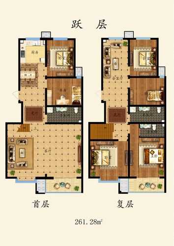 140平米的跃层装修预算：140跃层住宅户型图高清