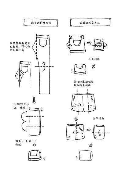 裤子省空间叠法视频：裤子怎么折省空间