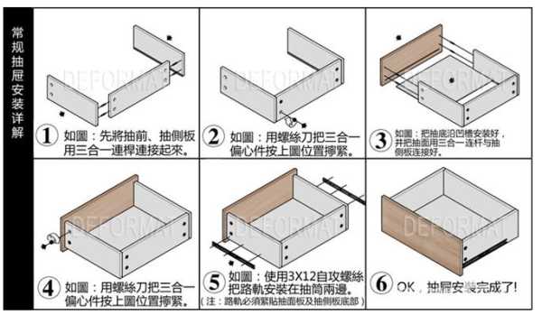 抽屉滑轨怎么安装图解视频教程：抽屉滑轨安装技巧